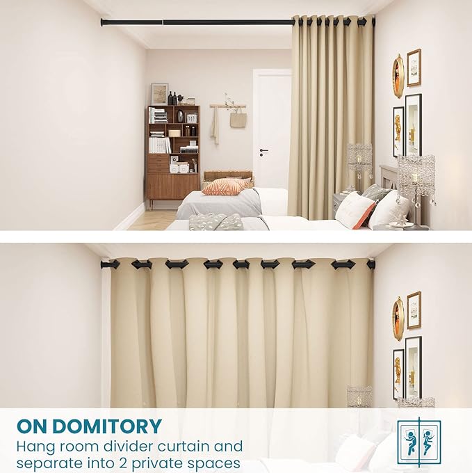 ALLZONE Heavy Duty Tension Curtain Rod for Window, 83123 Inches, Room