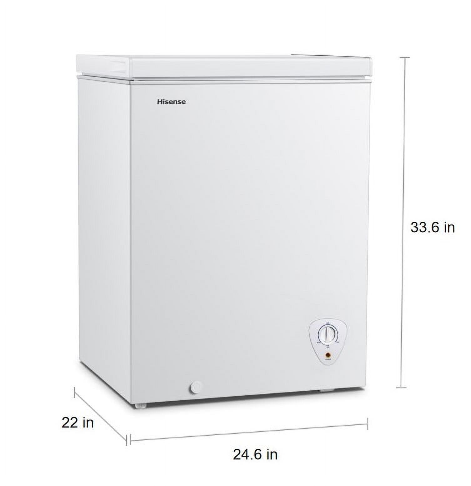 Hisense 5 Cu ft Garage Ready Chest Freezer, White Model WFC050M6XWD