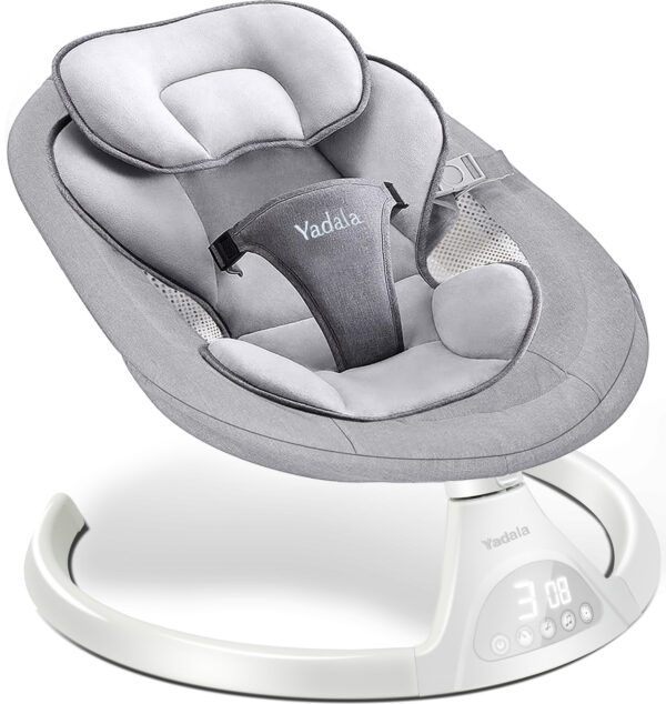Automatic Swing Baby Swing for Infants, Bluetooth Swing Electric Baby Rocker Bouncer ...