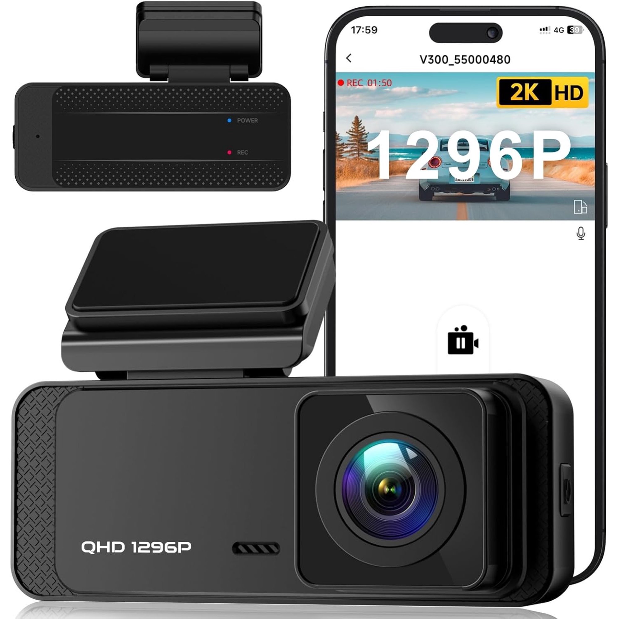 Dash-Cam-1296P-WiFi-Front-Dash-Camera-for-Cars-V300-Car-Camera-with-App-Night-Vision-Mini-Hidden-Single_f9f933c2-1e6f-4c90-93a1-f44698b6f9c1.46b4ea352054811f0106748b7f447130